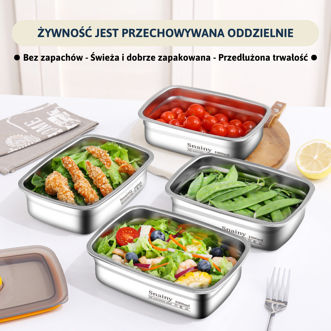 Hermetyczny pojemnik z wysokiej jakości stali nierdzewnej 316 – próżniowy, antybakteryjny i bezpieczny