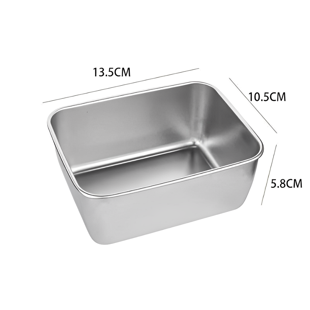 Mini Taca Ze Stali Nierdzewnej W Stylu Japońskim (13x10x5cm)