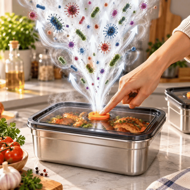 [🎁 70% ZNIŻKI] Próżniowy pojemnik na żywność ze stali nierdzewnej 316L (Duża pojemność )