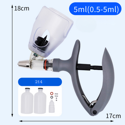 Strzykawka automatyczna 5 ml – Łatwa regulacja objętości, precyzyjne podawanie, oszczędność czasu i większa wydajność w hodowli zwierząt