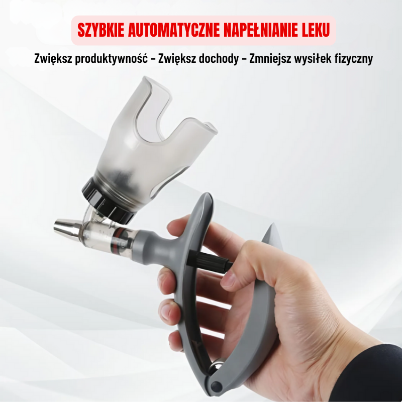 Strzykawka automatyczna 5 ml – Łatwa regulacja objętości, precyzyjne podawanie, oszczędność czasu i większa wydajność w hodowli zwierząt