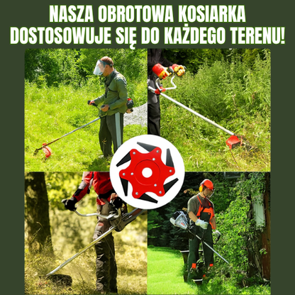 6-Zębowe Stalowe Ostrze Do Koszenia Trawy (Wraz Z Akcesoriami)