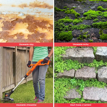 Głowica kosiarki ze stali nierdzewnej z 6 krawędziami