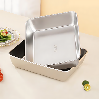 Pojemnik na żywność ze stali nierdzewnej 304 – Dłuższa świeżość i maksymalne bezpieczeństwo (25x20x5 cm)