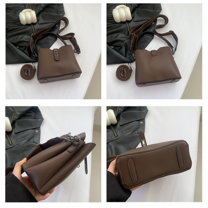 Miękka torba ze skóry PU dla kobiet, Modna torba na ramię do pracy, na podróże na świeżym powietrzu