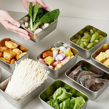 Mini Taca Ze Stali Nierdzewnej W Stylu Japońskim (13x10x5cm)