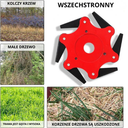 Ostrze Do Trawnika Z 6 Stalowymi Zębami (Akcesoria W Zestawie)
