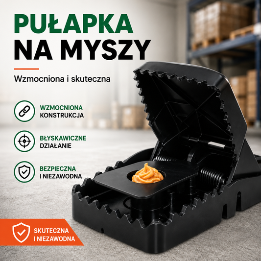 Pułapka na myszy Trapper T-Rex | Błyskawiczne zatrzaśnięcie, wielokrotnego użytku