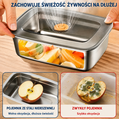 Pojemnik do przechowywania próżniowego ze stali nierdzewnej 316 o właściwościach antybakteryjnych