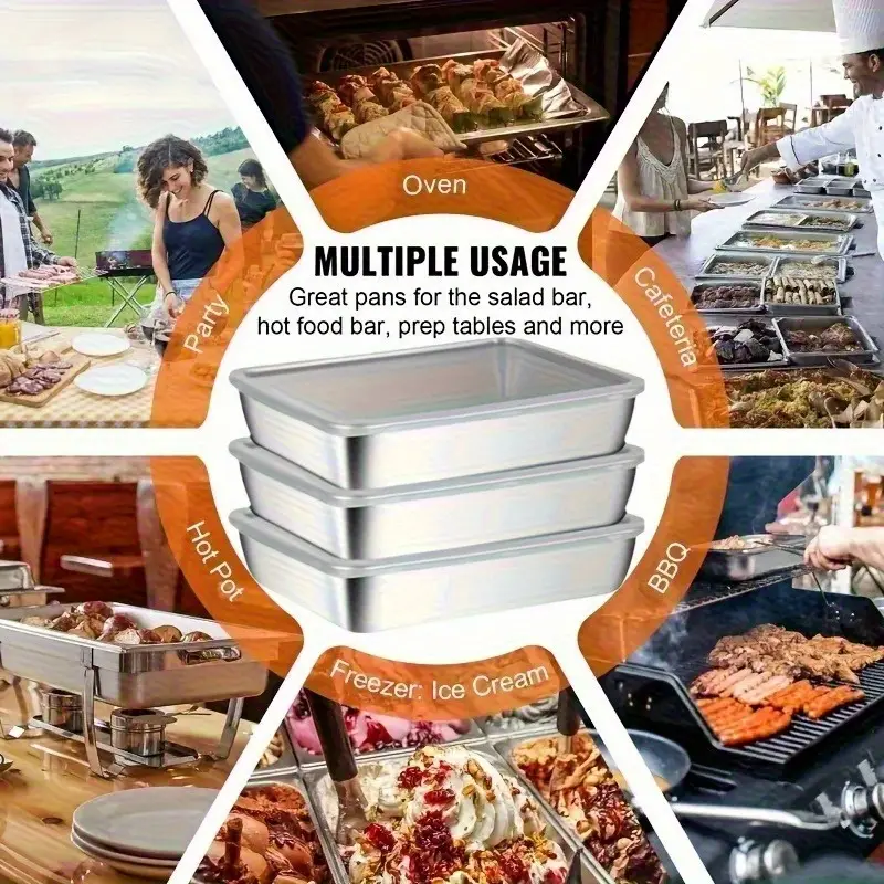 Taca ze stali nierdzewnej 304 – Bezpieczne i praktyczne rozwiązanie do przechowywania żywności (25x20x6 cm)