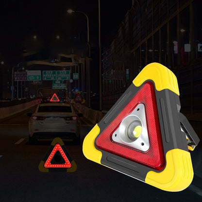 (SUPER OFERTA) Trójkątny Trójwymiarowy Znak Ostrzegawczy 3 W 1 Z Oświetleniem LED