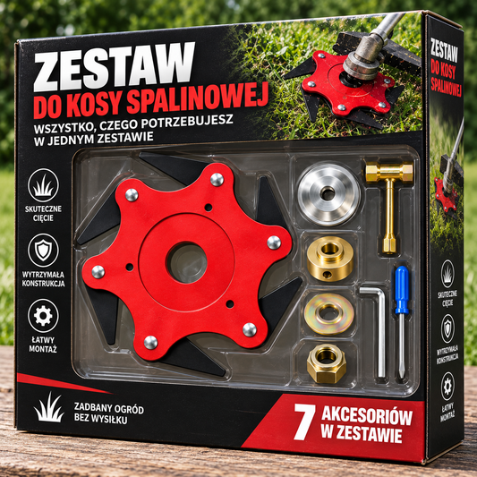 [🎁7 AKCESORIA GRATIS] – Tarcza tnąca 6 ostrzy, stal manganowa