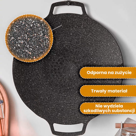 🇵🇱 Patelnia z kamienia Maifan, nieprzywierająca 6-warstwowa kompatybilna z kuchenkami indukcyjnymi IH