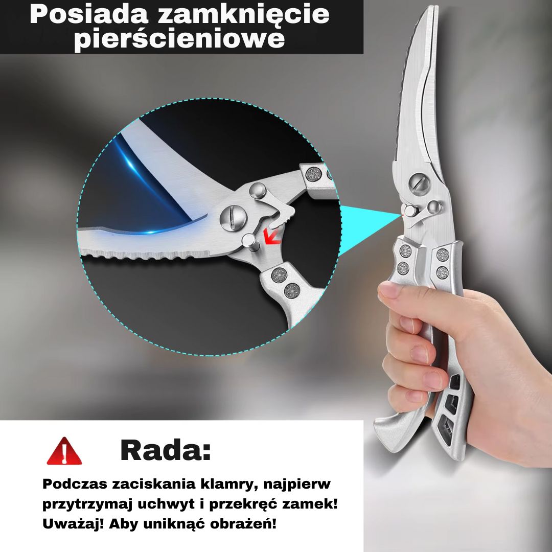 Mocne nożyczki do kości ze stali nierdzewnej