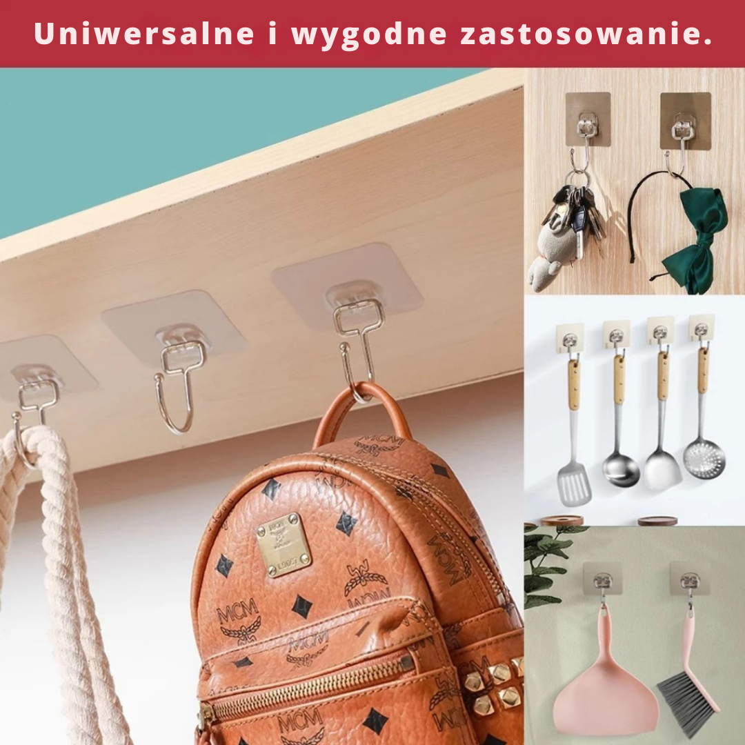 Super mocny hak ze stali nierdzewnej 304 – wieszak wielofunkcyjny