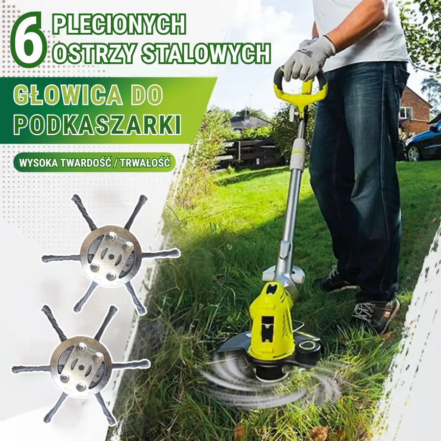 🇵🇱 Głowica Kosiarki Ze Stali Nierdzewnej Z 6 Krawędziami