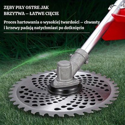 Ostrze do cięcia trawy ze zębami ze stopu, o średnicy wału 25,4 mm, typ 40-zębowy (zawiera akcesoria)