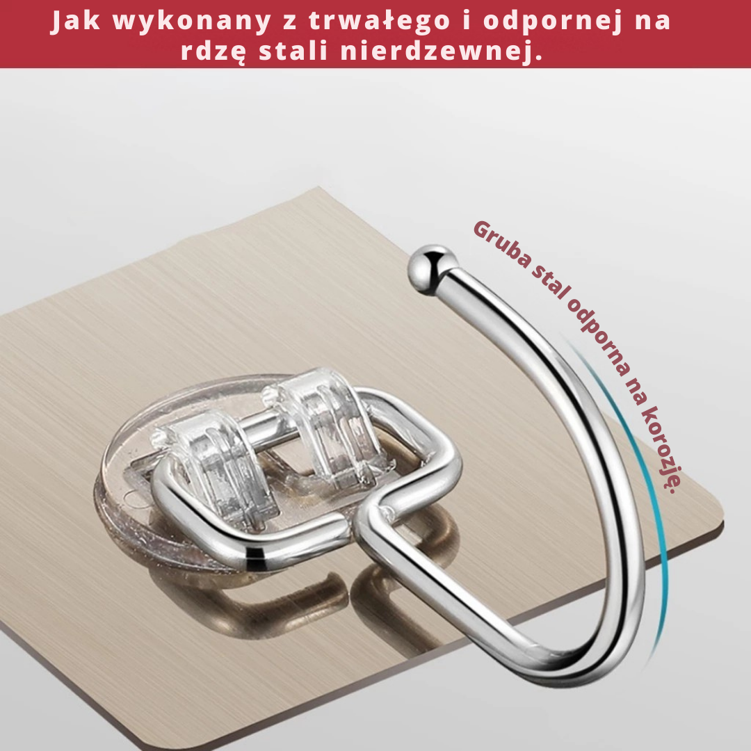 Super mocny hak ze stali nierdzewnej 304 – wieszak wielofunkcyjny