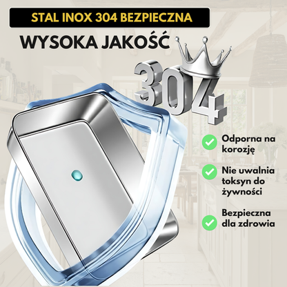 Pojemnik na żywność ze stali nierdzewnej 304 – Dłuższa świeżość i maksymalne bezpieczeństwo (25x20x5 cm)