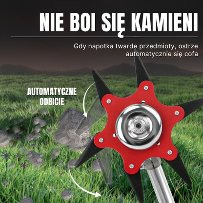 6-Zębowe Stalowe Ostrze Do Koszenia Trawy (Wraz Z Akcesoriami)