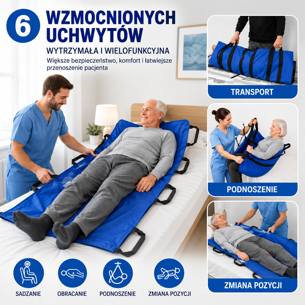 [🎁 ZNIŻKA 70] Wielofunkcyjna Medyczna Podkładka Do Łóżek, Dla Seniorów..