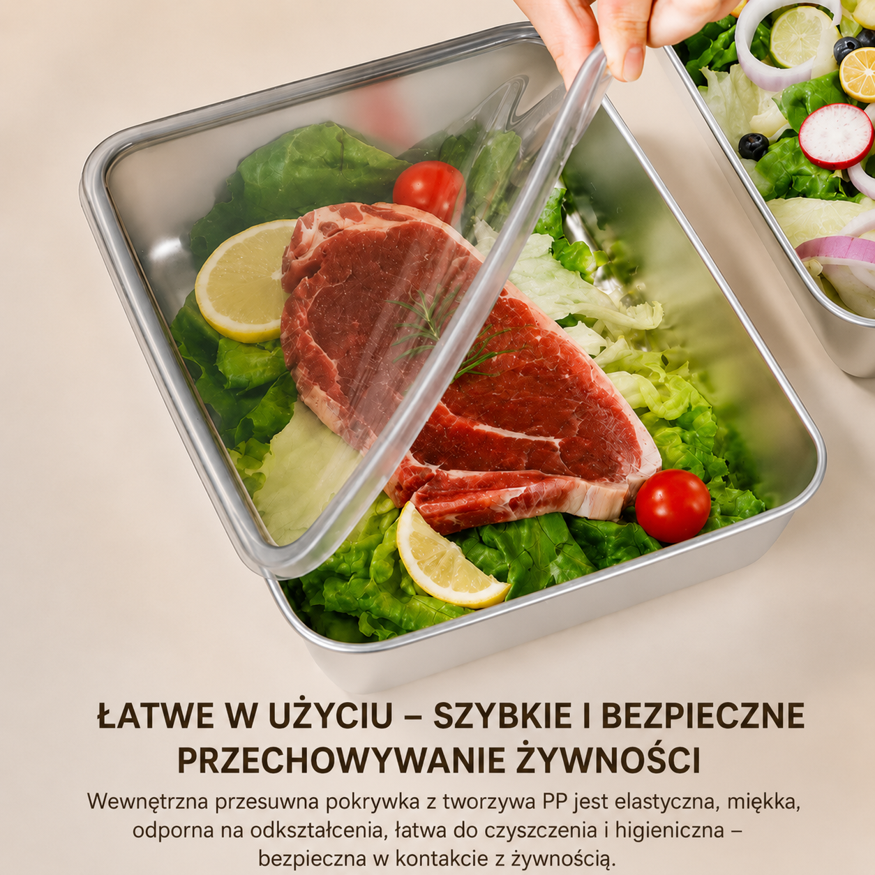 Pojemnik hermetyczny ze stali nierdzewnej 304: dłuższa świeżość jedzenia, bezpieczeństwo i brak zapachów.
