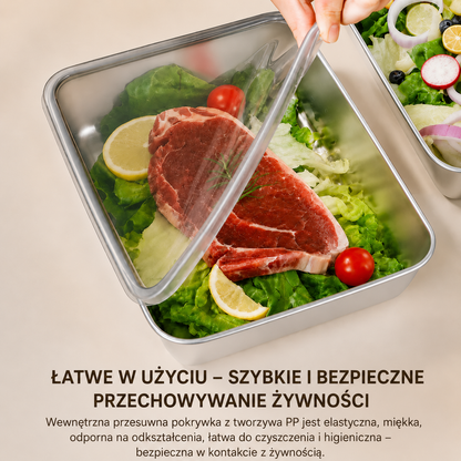 Pojemnik hermetyczny ze stali nierdzewnej 304: dłuższa świeżość jedzenia, bezpieczeństwo i brak zapachów.