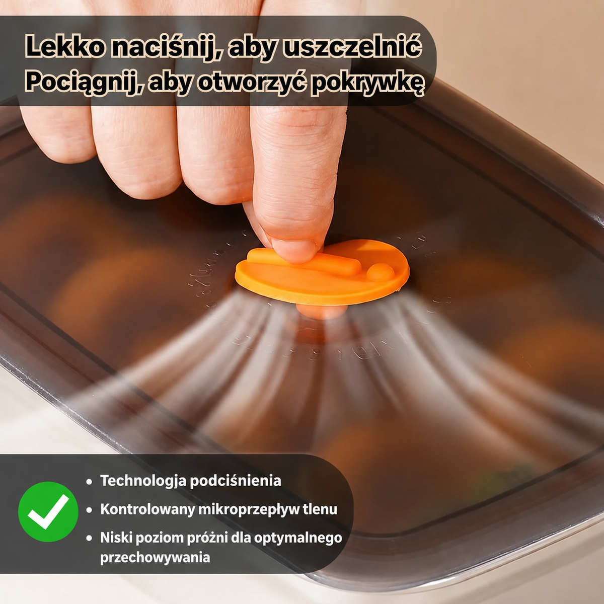 Pojemnik do przechowywania próżniowego ze stali nierdzewnej 316 o właściwościach antybakteryjnych