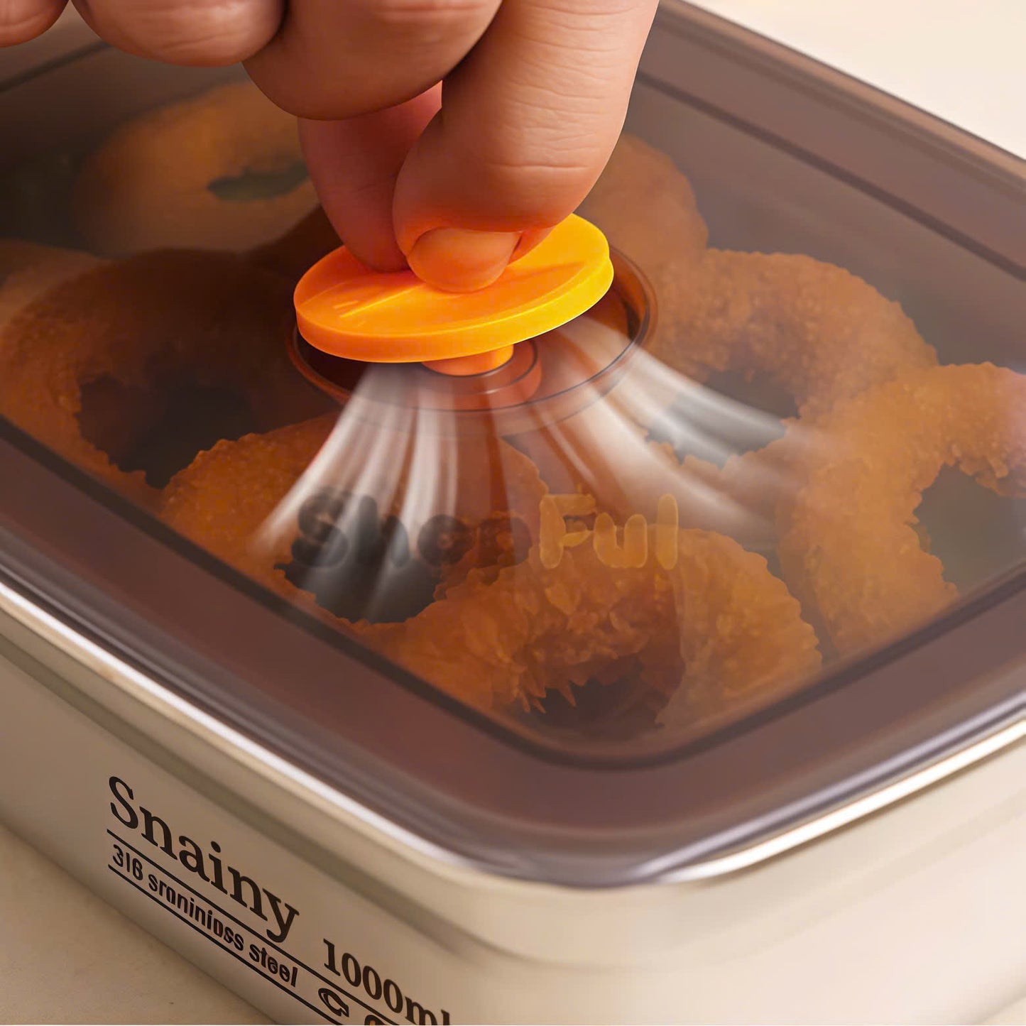 ✨ Taca ze stali nierdzewnej 316 – Bezpieczne i praktyczne rozwiązanie do przechowywania żywności (19x14x6 cm)