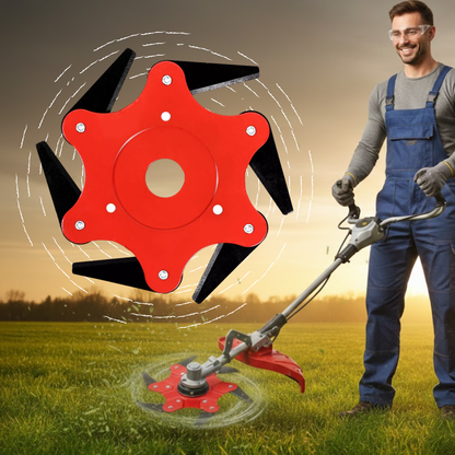 Ostrze do trawnika z 6 stalowymi zębami (akcesoria w zestawie)