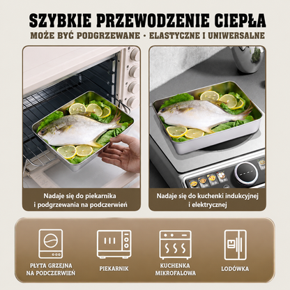 🎁SUPER PROMOCJA | Pojemnik Na Żywność Z Niemieckiej Stali Nierdzewnej 304 - 2000ML