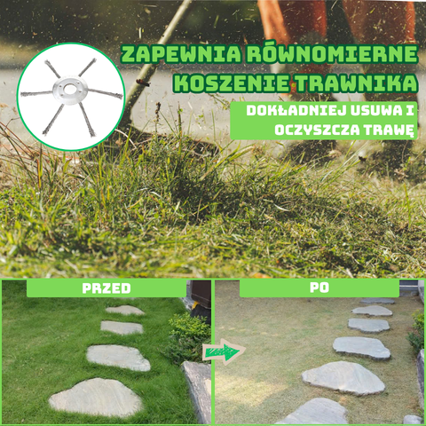 Uniwersalna szczotka 6-żyłkowa z plecionej stali – niezrównana siła, czyści każdy teren