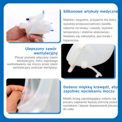 Wielorazowa bielizna medyczna do zbierania moczu.