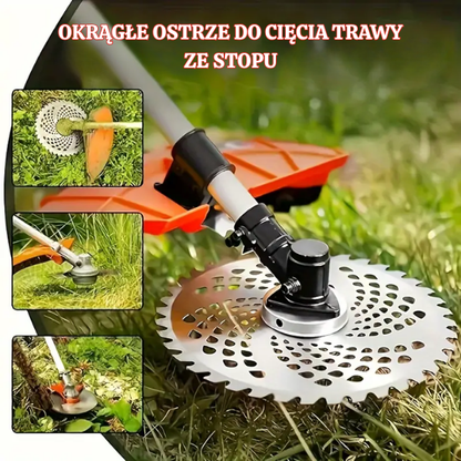 Ostrze do cięcia trawy ze zębami ze stopu, o średnicy wału 25,4 mm, typ 40-zębowy (zawiera akcesoria)
