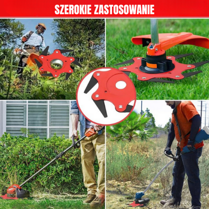 6-Zębowe Stalowe Ostrze Do Koszenia Trawy (Wraz Z Akcesoriami)
