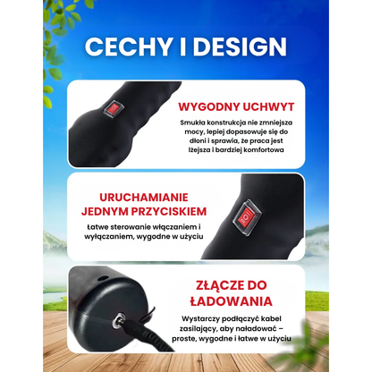 🇵🇱 Maszyna do usuwania piór drobiu – mocna, przenośna, szybkie ładowanie