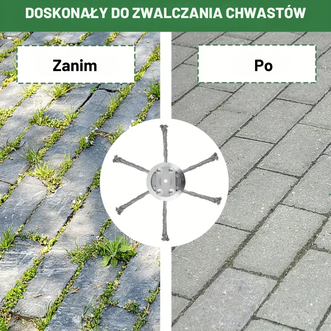 Głowica kosiarki ze stali nierdzewnej z 6 krawędziami