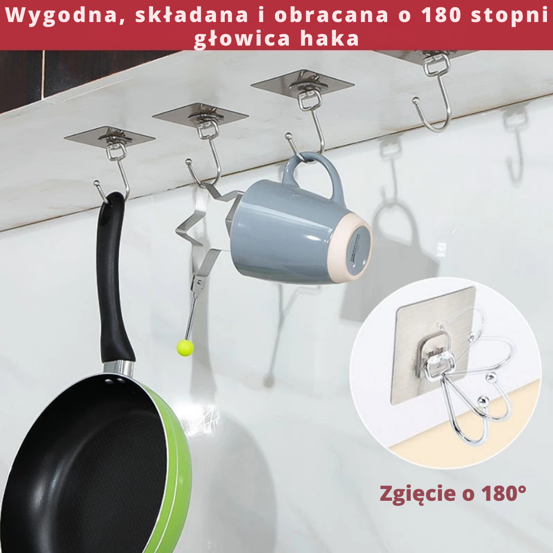 Super mocny hak ze stali nierdzewnej 304 – wieszak wielofunkcyjny