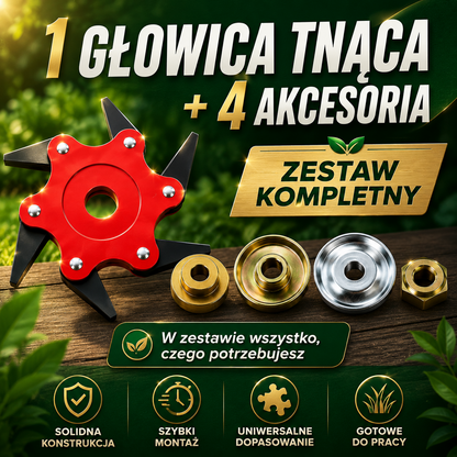 [🎁4 AKCESORIA GRATIS] – Tarcza tnąca 6 ostrzy, stal manganowa