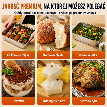 ⚜️Pojemnik próżniowy ze stali 316, 1000ML — niemiecka jakość | Świeża żywność 5× dłużej