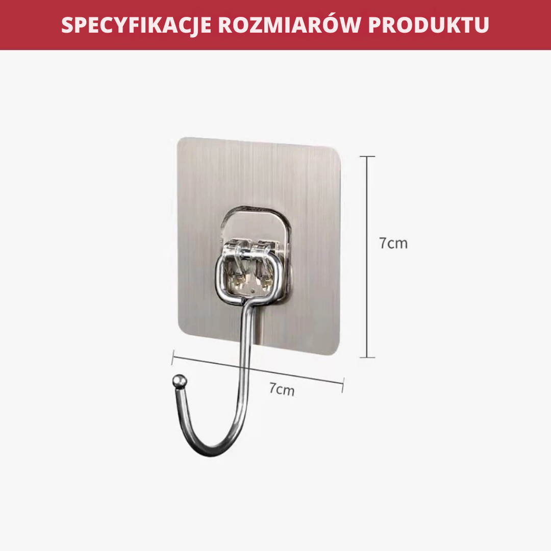 Super mocny hak ze stali nierdzewnej 304 – wieszak wielofunkcyjny