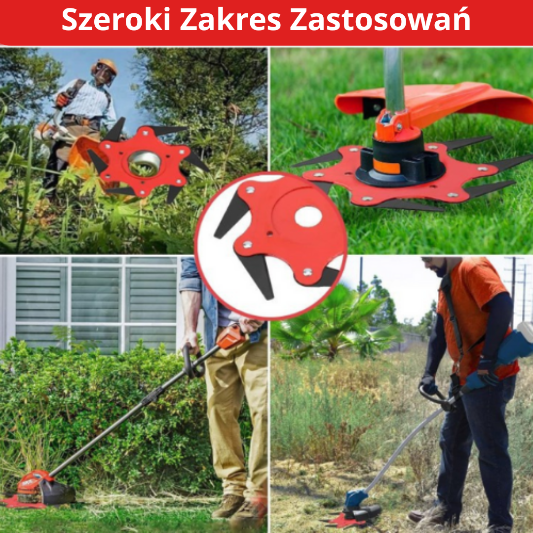 Ostrze Do Trawnika Z 6 Stalowymi Zębami (Akcesoria W Zestawie)