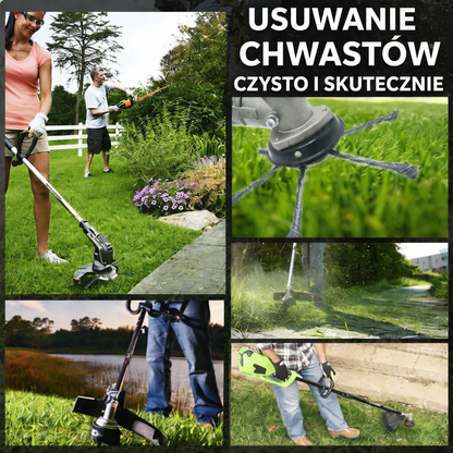 6-ramienna głowica tnąca z wytrzymałej, plecionej linki stalowej