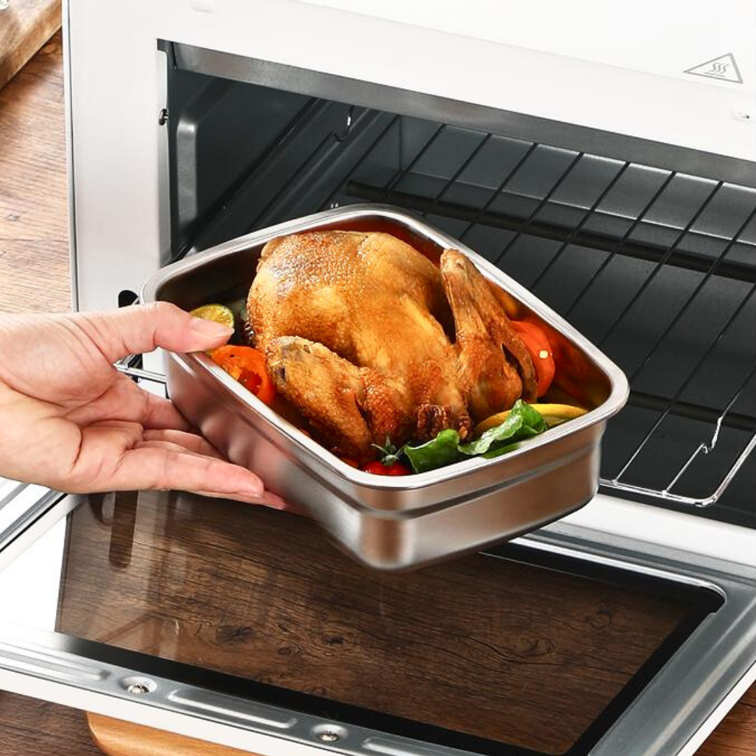 Pojemnik Na Żywność Próżniowy Antybakteryjny Ze Stali Nierdzewnej 316 (19x14x6cm)