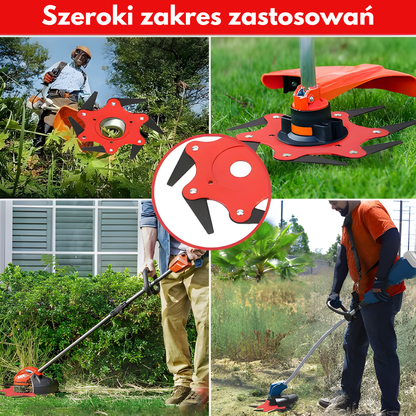 Ostrze do trawnika z 6 stalowymi zębami (akcesoria w zestawie)