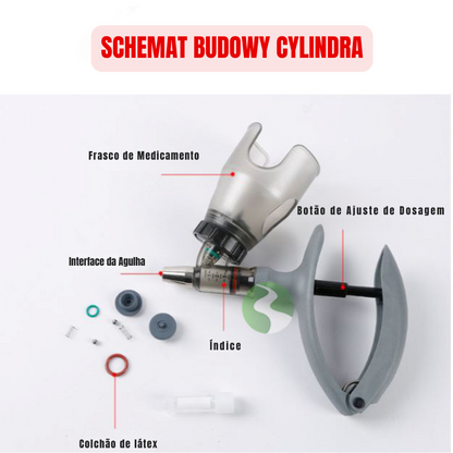 Strzykawka automatyczna 5 ml – Łatwa regulacja objętości, precyzyjne podawanie, oszczędność czasu i większa wydajność w hodowli zwierząt