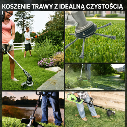 Głowica Do Koszenia Trawy Posiada 6 Splecionych, Mocnych Ramion Ze Stalowego Drutu