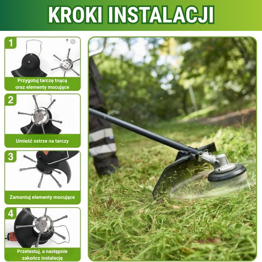 🇵🇱 Głowica Kosiarki Ze Stali Nierdzewnej Z 6 Krawędziami