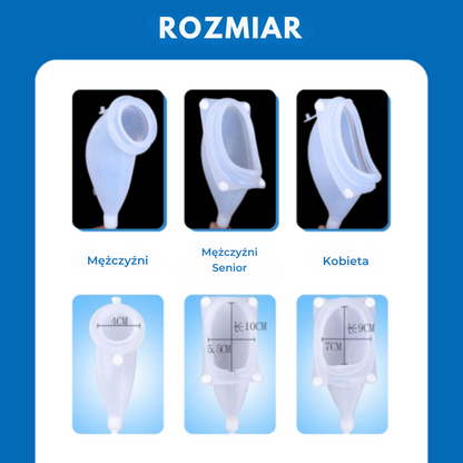 Wielorazowa bielizna medyczna do zbierania moczu.