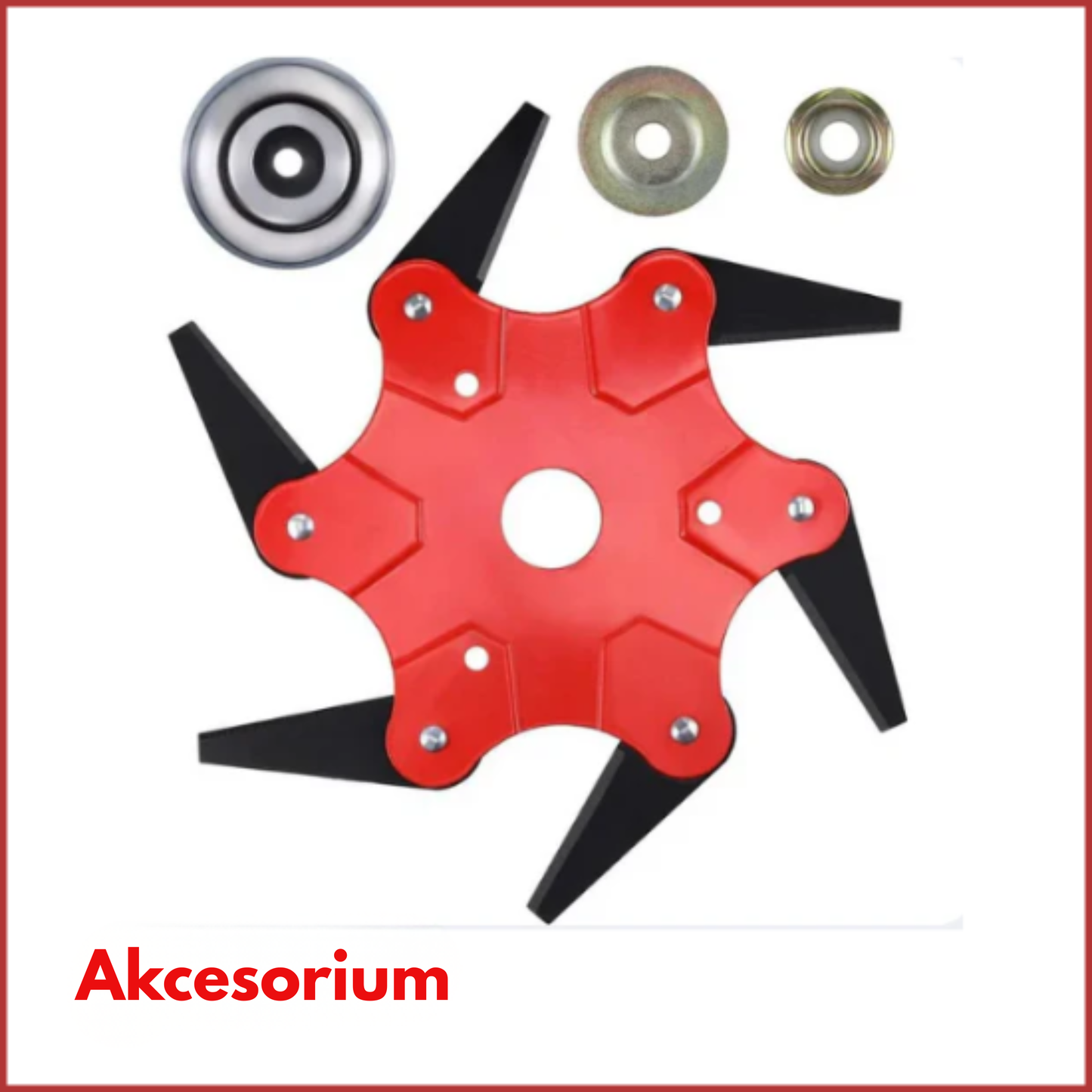 Ostrze do trawnika z 6 stalowymi zębami (akcesoria w zestawie)